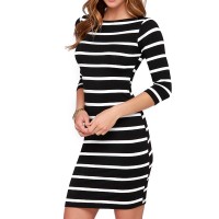 Long Sleeve Straight Plus Size Casual Dress